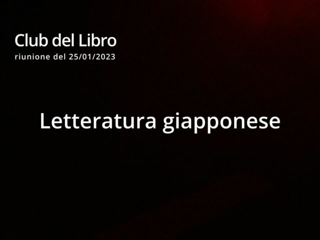 Club del libro – Riunione del 25_1_23