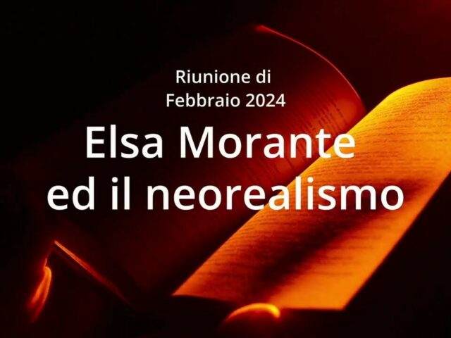 Incontro di Febbraio Elsa Morante